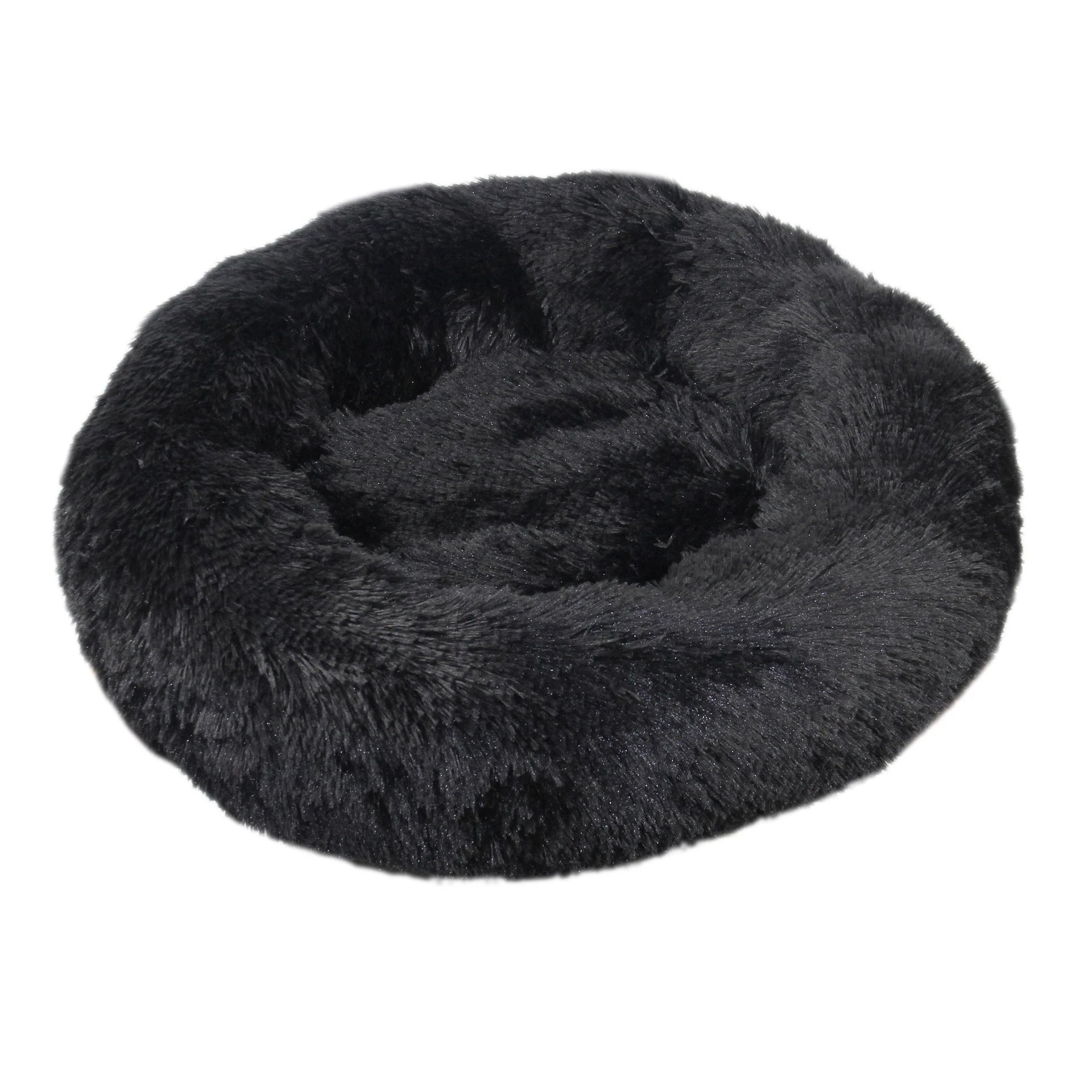 Round Long Plush Pet Bed