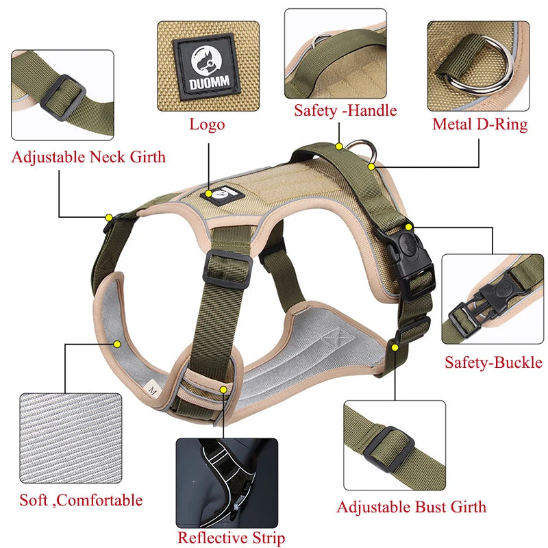 Harryoo Reflective Safety Dog Harness