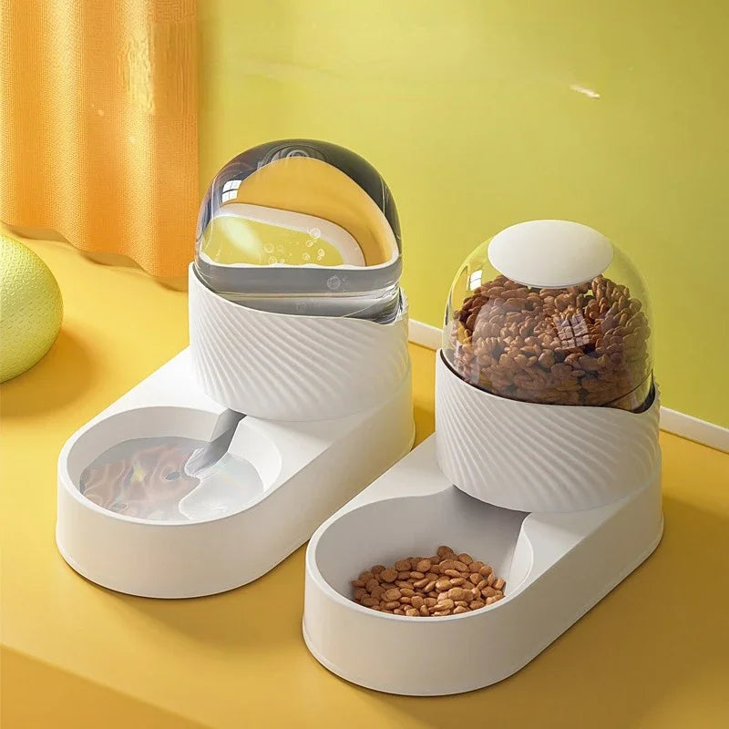 Transparent Balls Pet Feeder Water Fountain