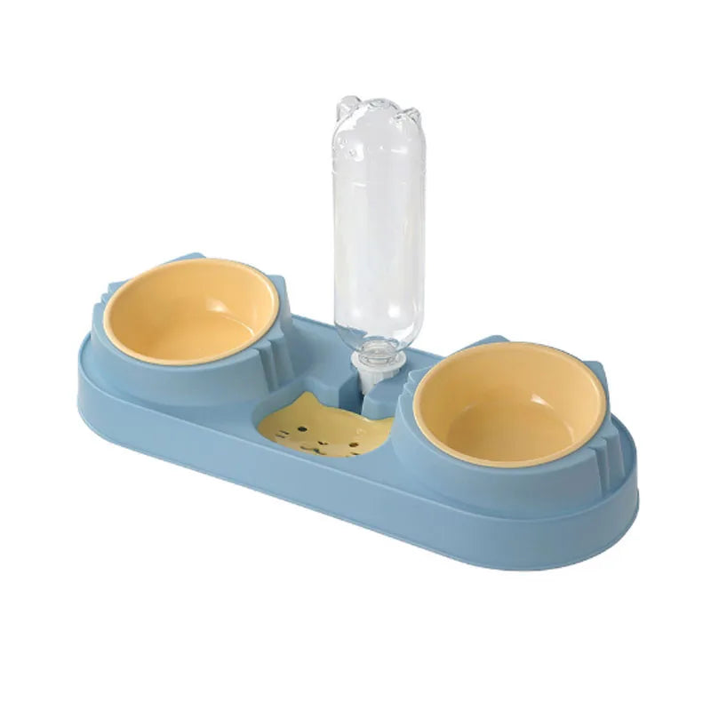 Separate Design Pet Cat Bowl Set