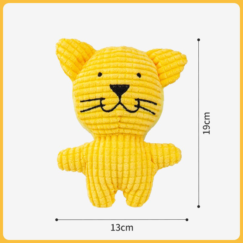 Animal Plush Wear-resistant Squeaky Dog Toy