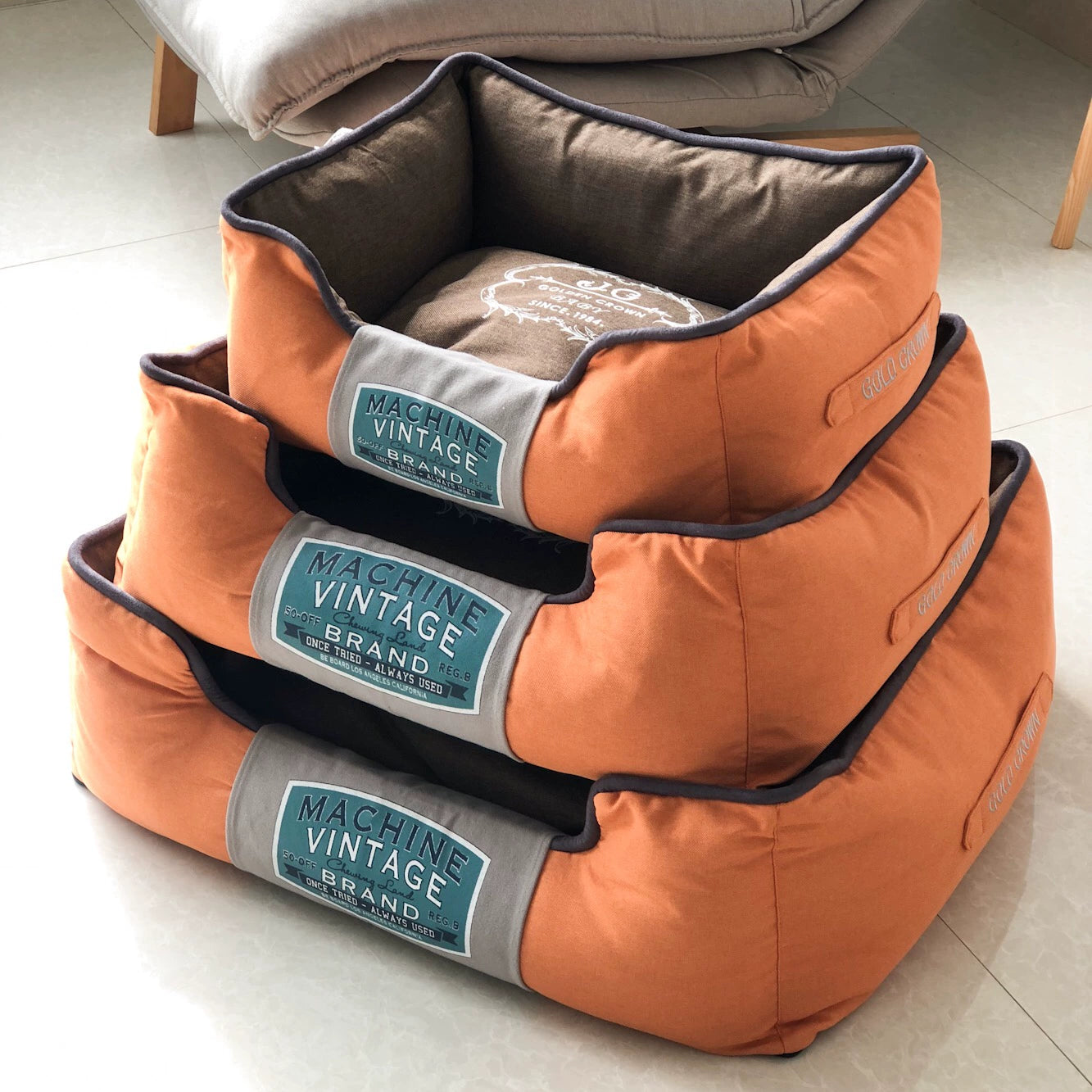 Washable Canvas Pet Dog Bed