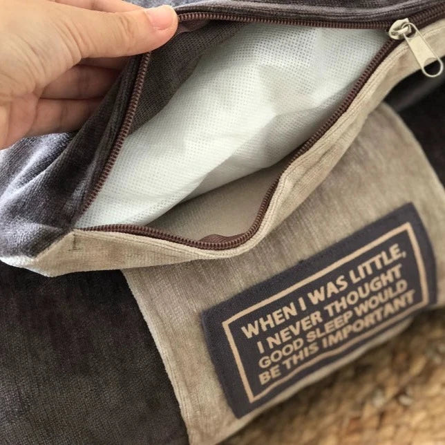 Deep Grey Soft Dog Bed