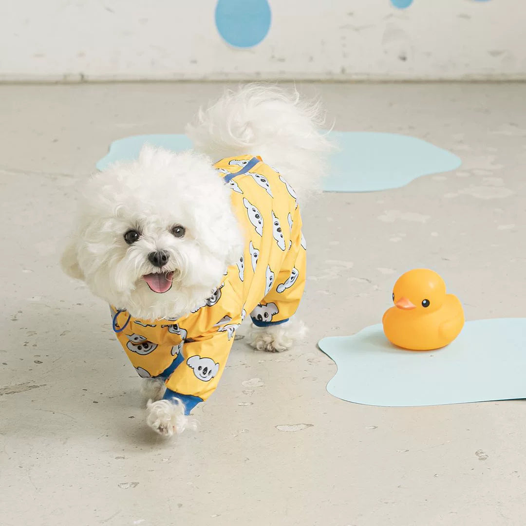 Cartoon Design Dog Waterproof Raincoat