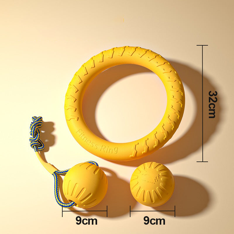 Outdoor Training Ring Frisbee Ball Dog Toy Set