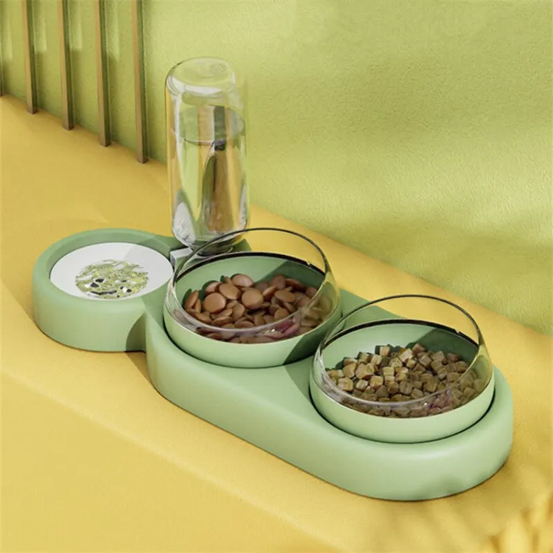 3 in1 Cat And Dog Bowl Pet Feeder