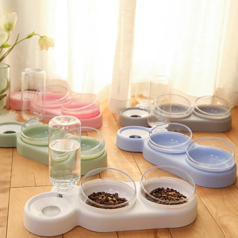 3 in1 Cat And Dog Bowl Pet Feeder