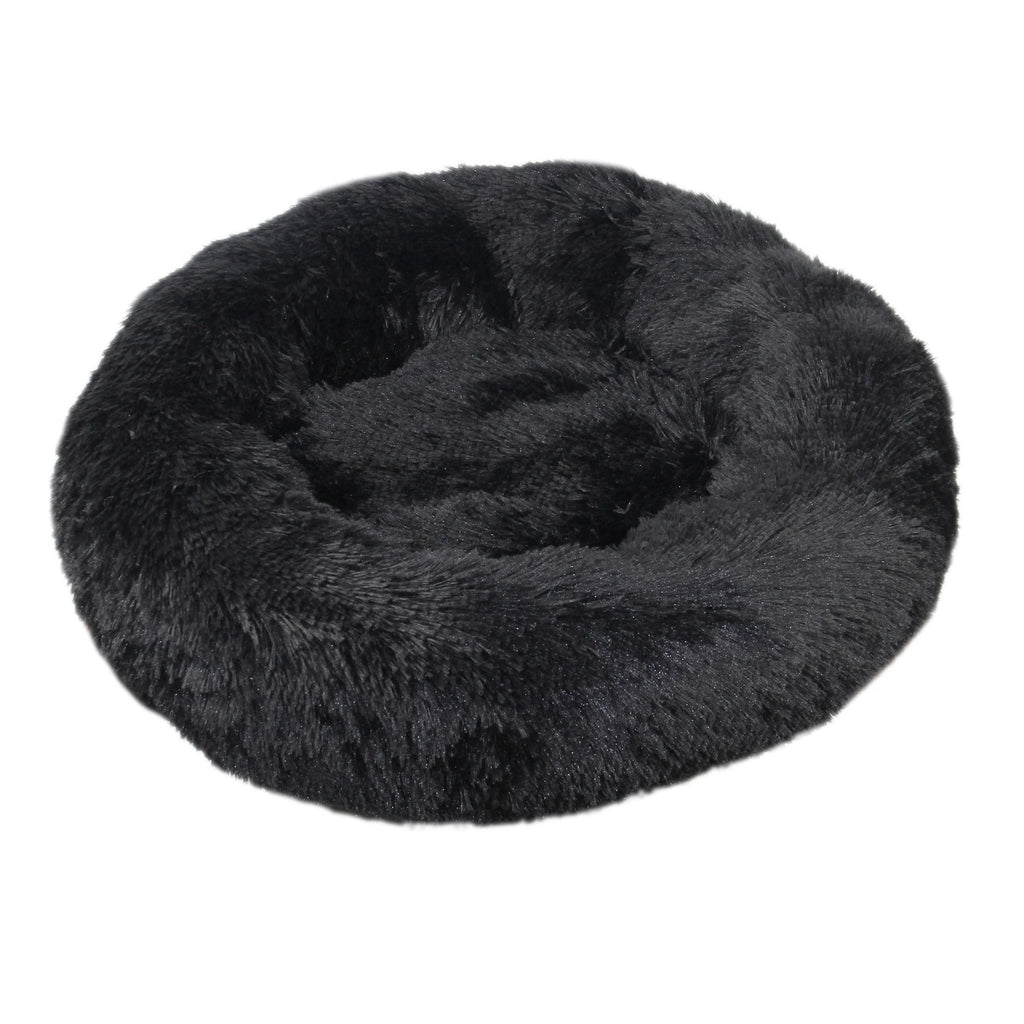 Round Long Plush Pet Bed